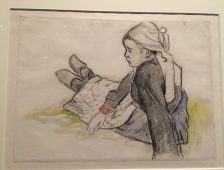Muses et musées aime le croquis d'une petite bretonne de Gauguin